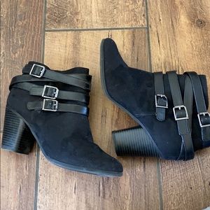 Suede ankle boots